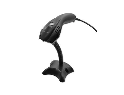 Qoltec Automatyczny skaner czytnik kodów kreskowych 1D EAN USB + podstawka