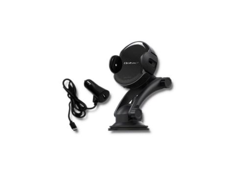 Qoltec Samochodowa ładowarka indukcyjna PRO z uchwytem iR 15W QC 3.0 USB typ C