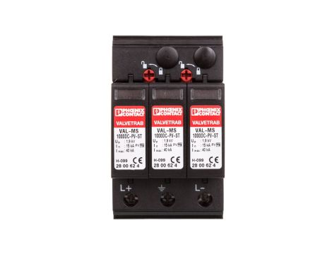 Ograniczniki przepięć typu 2 dla systemów fotowoltaicznych DC VAL-MS 1000DC-PV/2+V