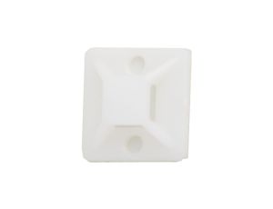 Element mocujący do opasek kablowych 19x19 biały 9650 /100szt./