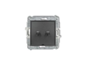 MINI Przycisk żaluzjowy w stylu amerykańskim grafitowy 11MWPUS-8