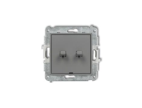 MINI Przycisk żaluzjowy w stylu amerykańskim szary mat 27MWPUS-8