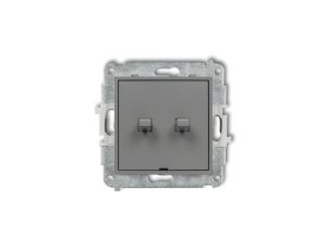 MINI Przycisk świecznikowy w stylu amerykańskim szary mat 27MWPUS-44.1