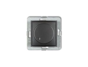 MINI Ściemniacz elektroniczny przyciskowo-obrotowy grafitowy 11MRO-1