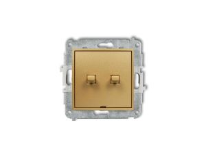 MINI Przycisk żaluzjowy w stylu amerykańskim złoty 29MWPUS-8