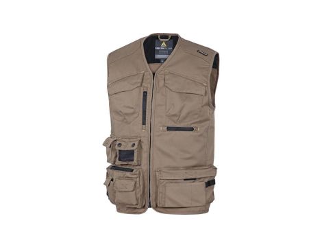 Kamizelka Robocza mach5 Spring z poliestru i bawełny kolor beżowy rozmiar S M5SGiBEPT