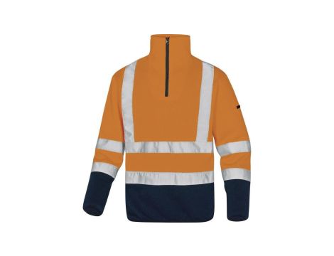 Bluza polarowa ostrzegawcza imitacja swetra kolor pomarańczowo-granatowy rozmiar XXL MARHVOMXX