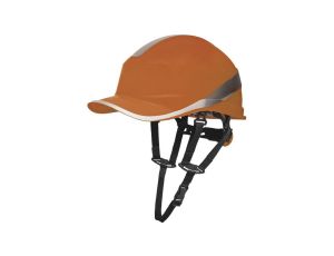 Hełm ochronny o kształcie czapeczki baseball kolor pomarańczowy DiAM5UPORFL