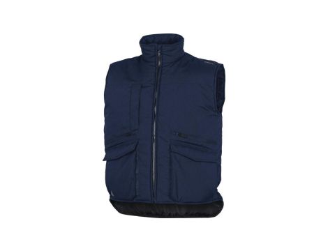 Kamizelka z wieloma kieszeniami z poliestru i bawełny kolor granatowy XXL SiER2BMXX