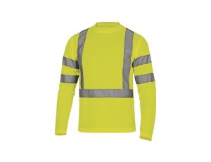 Odblaskowa koszulka długi rękaw Pika 100 poliester 235 G/M2kolor żółty rozmiar XL STARJAXG