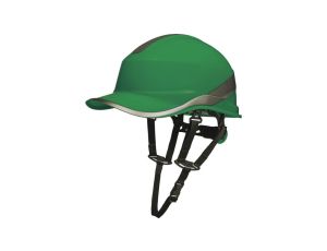 Hełm ochronny z abs o kształcie czapeczki baseball kolor zielony DiAM5UPVEFL