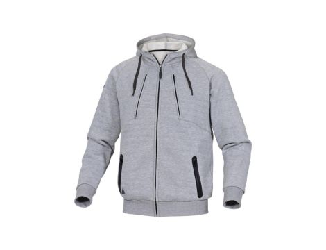 Bluza z molton poliestru/bawełna kolor szary rozmiar XL ANziOGRXG