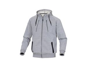 Bluza z molton poliestru/bawełna kolor szary rozmiar XXL ANziOGRXX