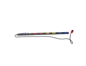 Listwa zarządzalna wtyk zasilający IEC 60309 32A 400V gniazda 21xC13 10A 250V 3xC19 16A 250V 32A DN-NP-V-5-21C13-3C19