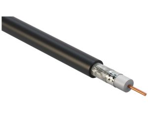 Przewód koncentryczny XWDXpek 75 1,0/4,8 czarny UHD-4K CESAT /1000m/
