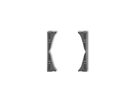 MINI Ramka pośrednia do gniazd podwójnych grafitowa 11MRP-2