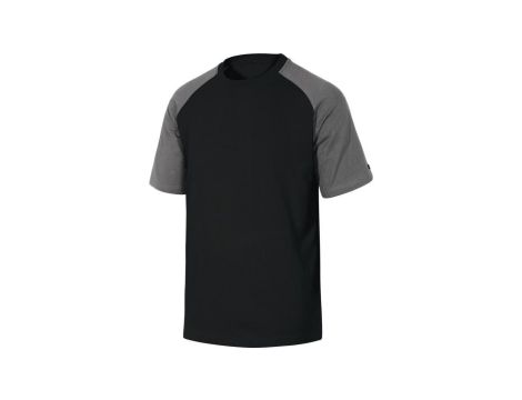 T-Shirt z 100 bawełny kolor czarno-szary rozmiar S GENOANOPT