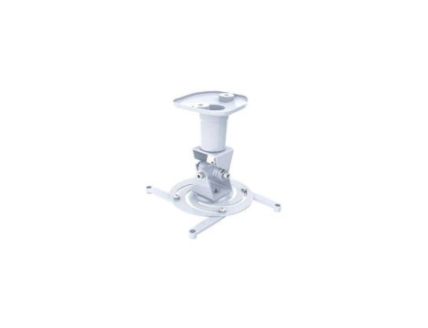 Uchwyt do Projektora Sufitowy 22cm 10kg Biały Regulowany