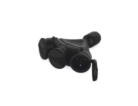 Rozgałęźnik do przedłużacza 3-gniazda z/u 16A 250V IP54 czarny GN-X3/54 W-01158