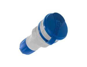 Gniazdo przenośne z klapką 16A z/u SCHUKO 250V IP44 szary/niebieski GN-44S W-01149