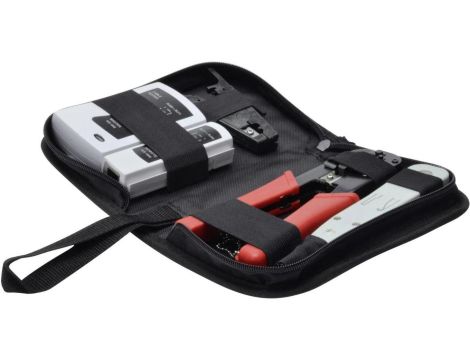 zestaw narzędzi sieciowych z testerem okablowania DN-94022