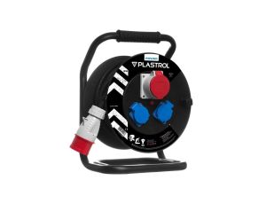 Przedłużacz bębnowy CEE 1x16A/5P + 2-gniazda z/u 30m /H07RN-F 5x1,5/ IP44