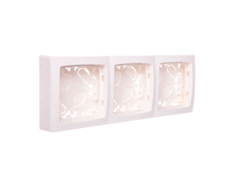 OTEO Puszka natynkowa potrójna biała 086093