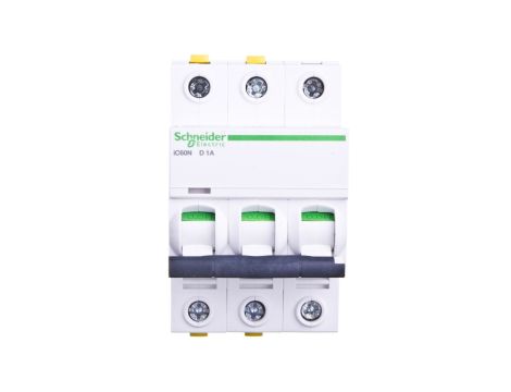 Wyłącznik nadprądowy 3P D 1A 6kA AC iC60N-D1-3 A9F05301
