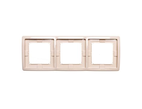 Simon Basic Standard Ramka potrójna uniwersalna beżowa IP44 BMR3B/12