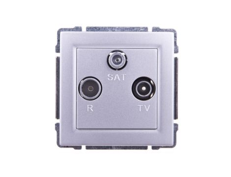 KOS66 Gniazdo antenowe RTV/SAT końcowe aluminium 664076