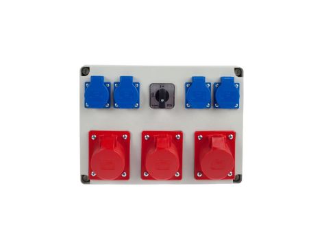 Zestaw gniazd 3x16A 5P + 4x16A 230V + 01 9080556W