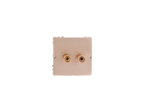 Simon Basic Gniazdo głośnikowe pojedyncze beżowe BMGL2.02/12