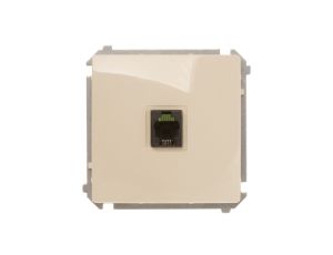 Simon Basic Gniazdo telefoniczne pojedyncze RJ11 beżowe BMTU.01/12