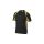 T-Shirt czarno-żółty z poliestru (100) 160G szybkoschnący rozmiar L BALINJGT
