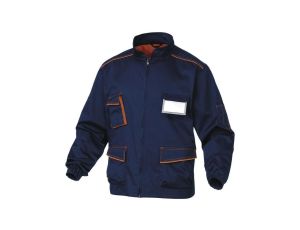 Bluza robocza z poliestru i bawełny miejsce na identyfikator granatowo- pomarańczowa rozmiar XL M6VES M6VESBMXG