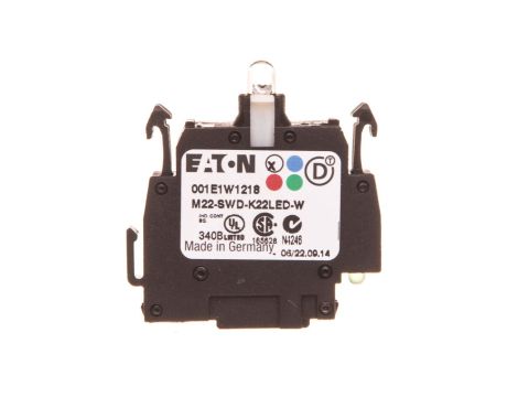 Styk pomocniczy 2Z 2R montaż czołowy dioda biała SmartWire-DT M22-SWD-K22LED-W 115978