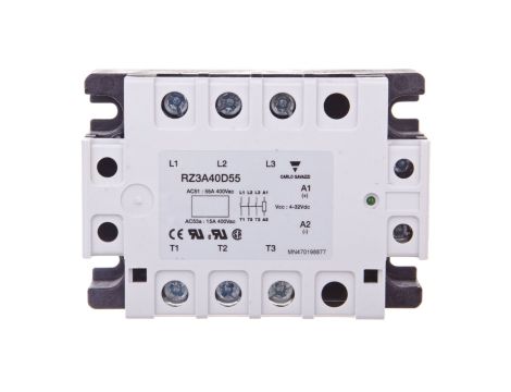 Przekaźnik półprzewodnikowy trójfazowy 24-440V AC 55A 4-32V DC RZ3A40D55, 1-R6JXI