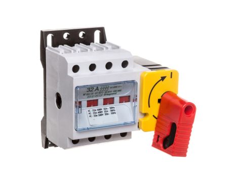 Rozłącznik izolacyjny 4P 32A VISTOP /napęd frontowy czerwony/ 022302