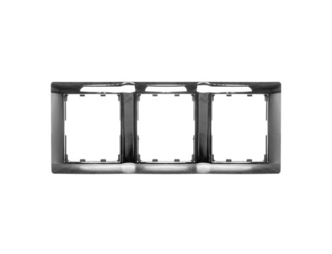 SISTENA LIFE Ramka potrójna pionowa chrome 771937