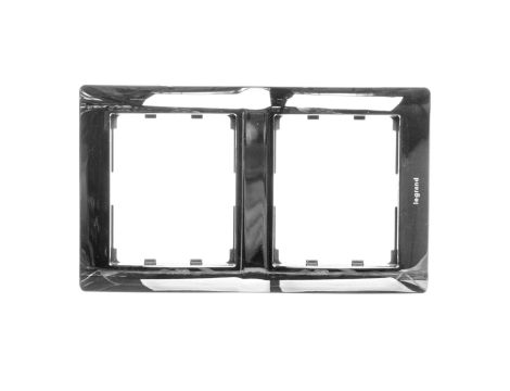 SISTENA LIFE Ramka podwójna pionowa chrom 771936