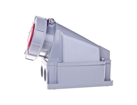 Gniazdo stałe 63A 5P 400V czerwone IP67 135-6p