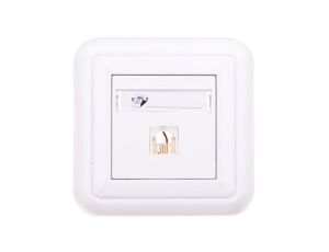 COSMO Gniazdo telefoniczne pojedyncze RJ11 białe 300463