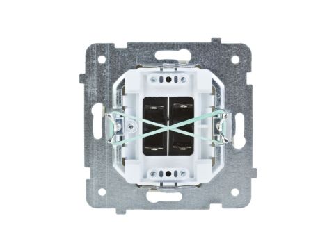 KARO Gniazdo głośnikowe podwójne ecru perłowy GG-2S/m/42