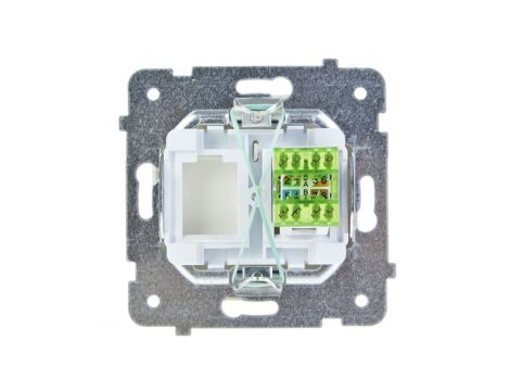KARO Gniazdo komputerowe pojedyncze RJ45 kat.5e MMC ecru perłowy GPK-1S/K/m/42