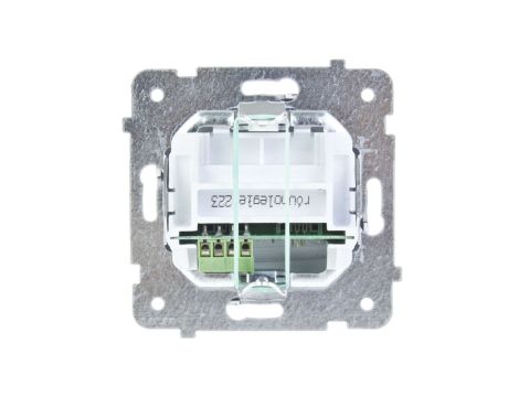 KARO Gniazdo telefoniczne podwójne RJ11 równoległe czekoladowy metalik GPT-2SR/m/40