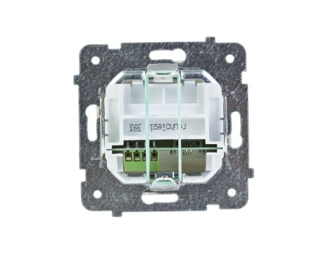 KARO Gniazdo telefoniczne podwójne RJ11 równoległe ecru perłowy GPT-2SR/m/42