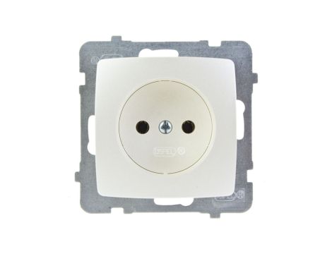 KARO Gniazdo pojedyncze b/u ecru perłowy GP-1S/m/42