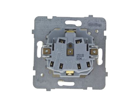 KARO Gniazdo pojedyncze z/u Schuko ecru perłowy GP-1SS/m/42