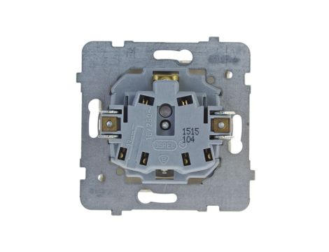 KARO Gniazdo pojedyncze z/u z przesłonami ecru perłowy GP-1SZP/m/42