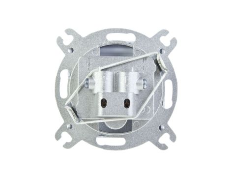 KARO Gniazdo antenowe RTV przelotowe 10dB srebrny perłowy GPA-10SP/m/43